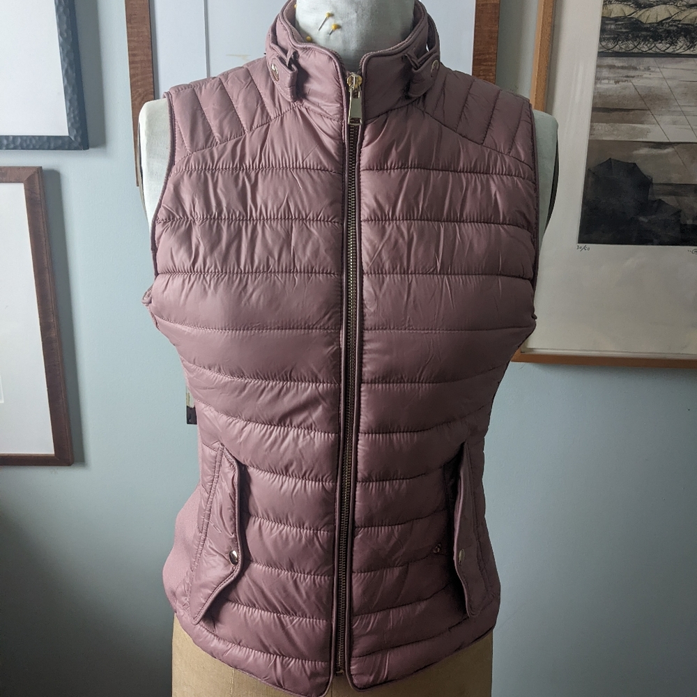 Size small Dusty Rose puffer vest